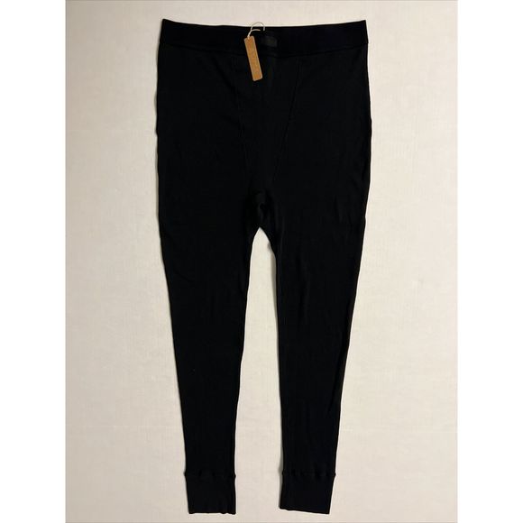 SKIMS Womens Sz XL New! AP-LEG-0039 Cotton/Elastane Leggings Ribbed Color SOOT - Picture 1 of 11